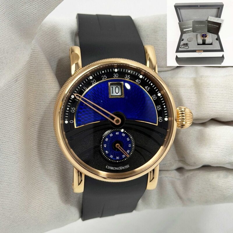 Chronoswiss Delphis Oracle Ch-1421.1-Blbk 42MM Blue Black 18K Rose Gold B/p