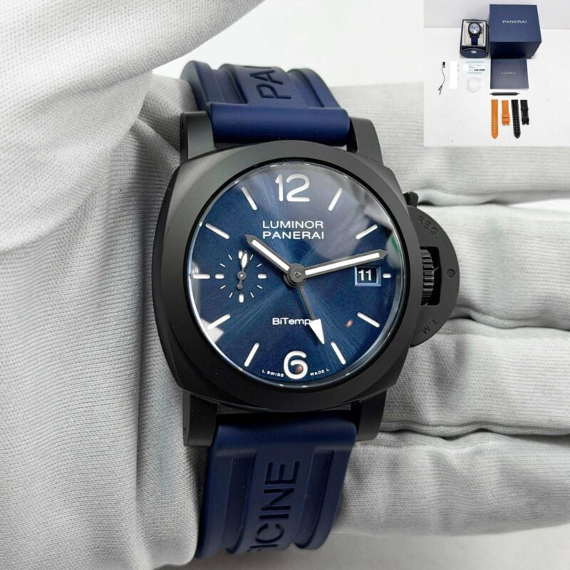 2026 Panerai Luminor GMT Ceramica PAM01783 40MM Blue Ceramic Box Paper