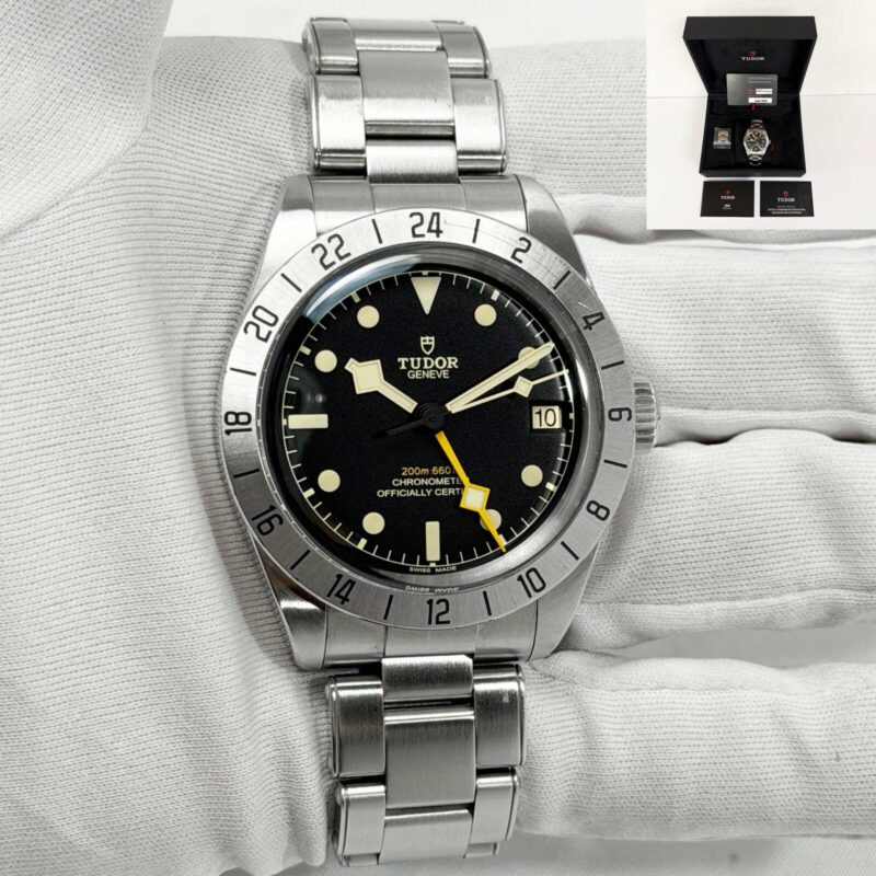 2022 Tudor Black Bay Pro 79470 39MM Black Steel Box Paper