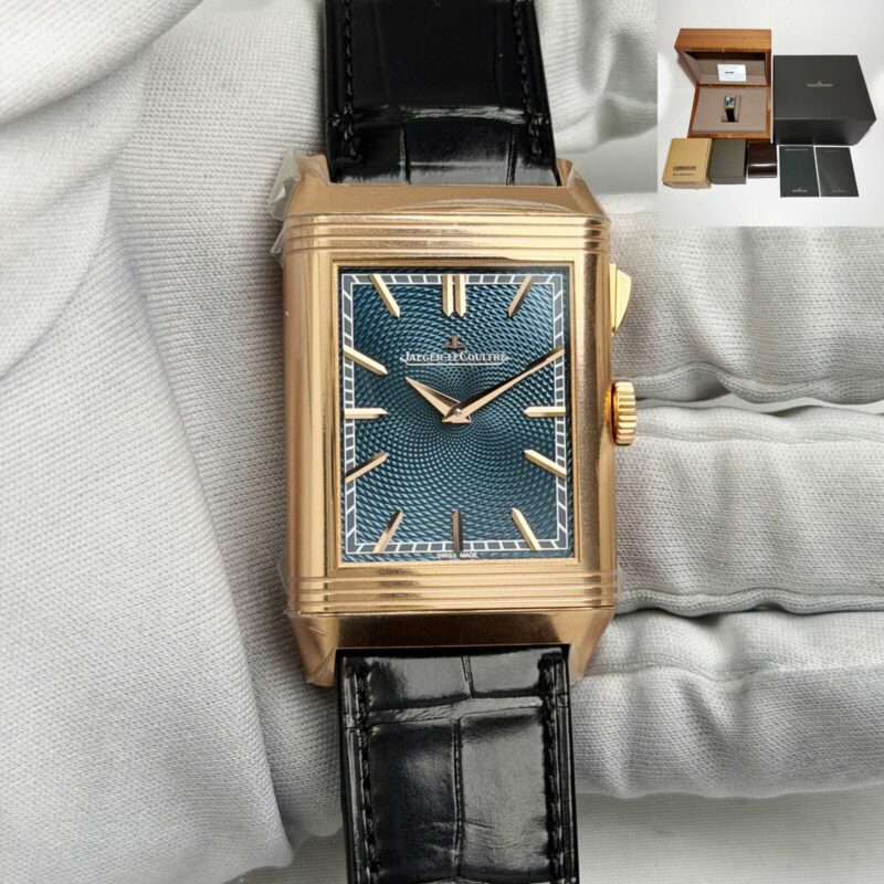 New Jaeger-Lecoultre Reverso Tribute Minute Repeater Q7122480 31MM Blue Rg B/p