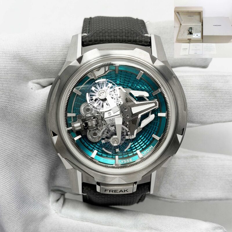 New 2025 Ulysse Nardin Freak S Enamel 2513-500LE-3AE-Tur 45MM Blue Titanium B/p