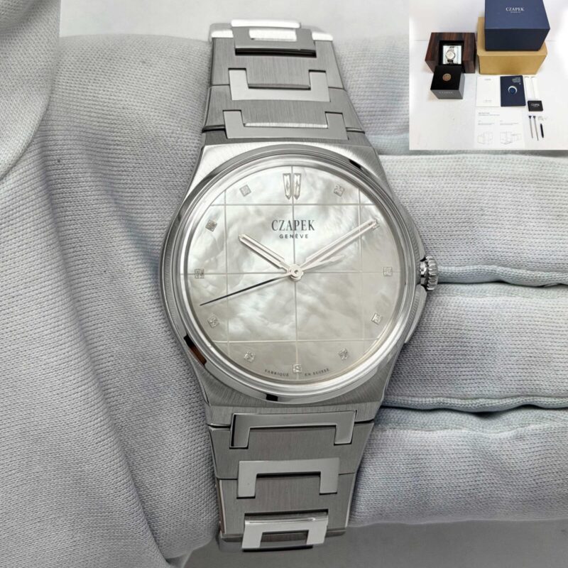 New 2025 Czapek Antarctique S La Carte Des Nuages Misty White 38.5MM Mop B/p