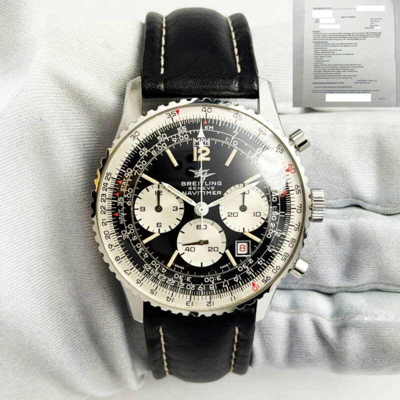 Breitling Navitimer Twin Plane 7806 41MM Black Dial Steel Service Paper