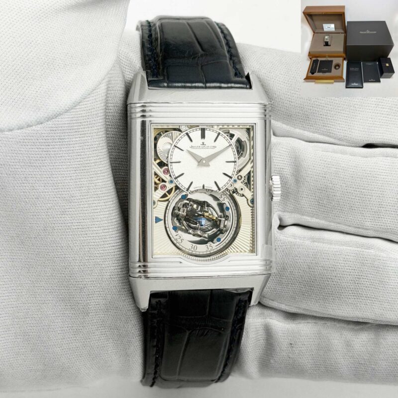 New Jaeger-Lecoultre Reverso Tribute Gyrotourbillon 217.6.H9 31X51MM Platinum B/p