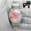 New 2025 Czapek Antarctique S Sashiko Pink Lotus 38.5MM Pink Steel Box Paper