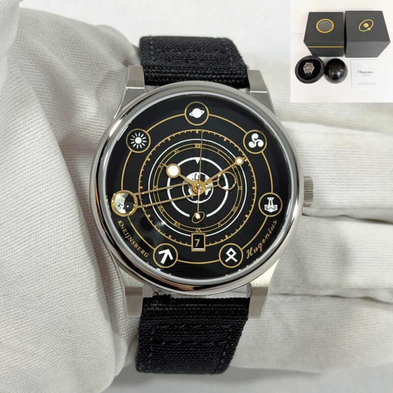 New Kneijnsberg Hugenius 40MM Black Titanium Box Paper