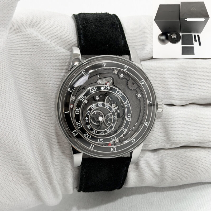 2023 Trilobe Une Folle Journee UFJ01NA 40MM Skeleton Black Titanium Box Paper