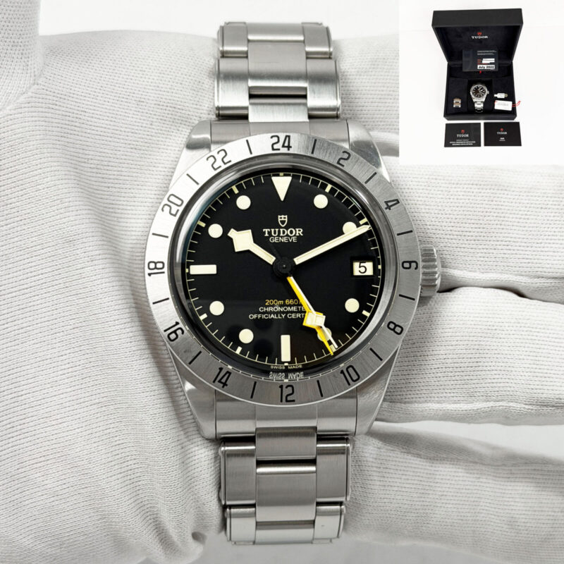 2022 Tudor Black Bay Pro 79470 39MM Black Steel Box Paper