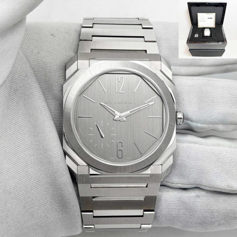 2025 Bulgari Octo Finissimo 103464 40MM Grey Dial Steel Box Paper