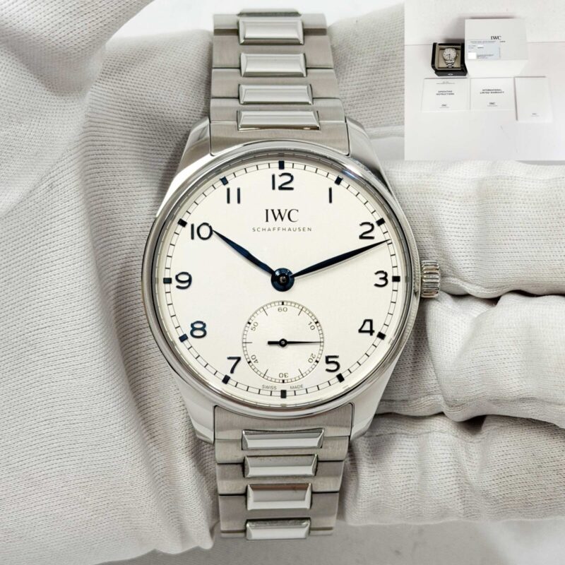 IWC Portuguese IW358312 40MM Silver Dial Steel Box Paper