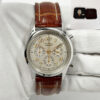 Breitling Navitimer Preimier A40035 36MM Silver Dial Steel Box