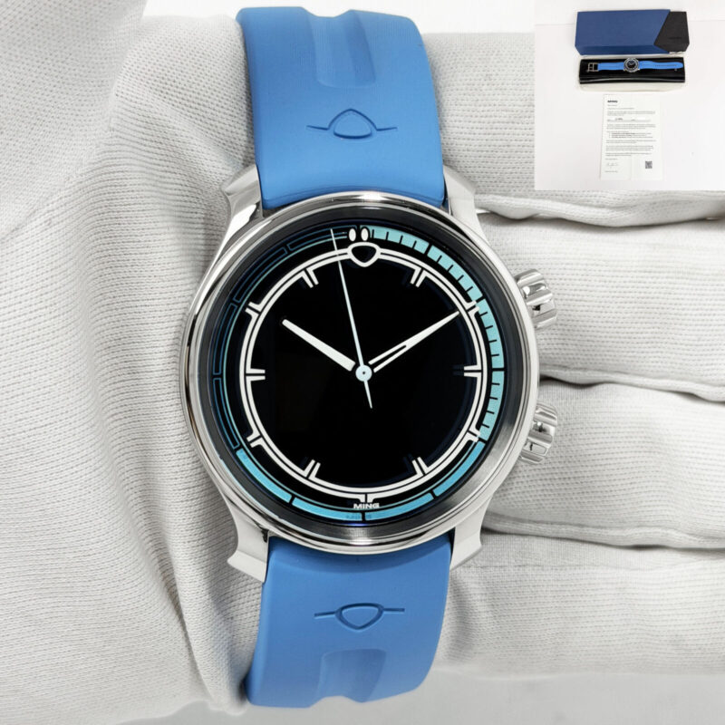 2024 Ming Bluefin 37.09 38MM Black Steel Box Paper