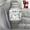 Cartier Santos Medium WSSA0029 35MM Silver Dial Steel Box Paper