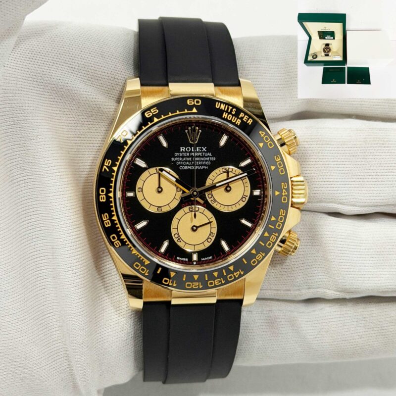 2024 Rolex Daytona Paul Newman 126518LN 40MM Black Oysterflex 18K Yg B/p