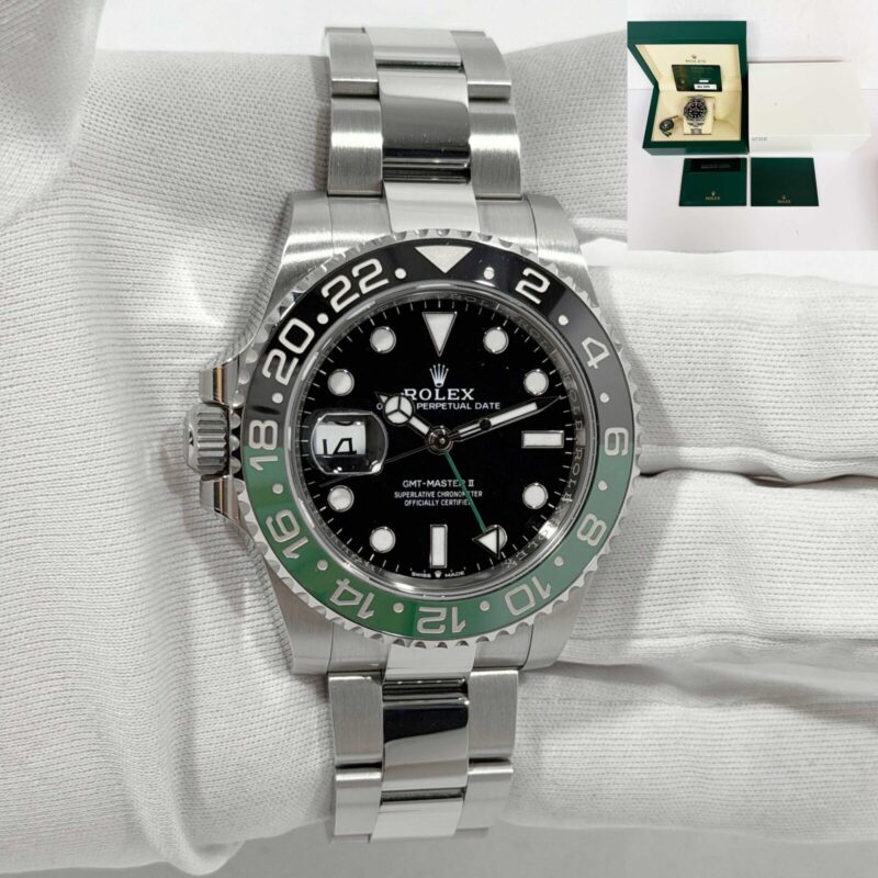 2025 Rolex GMT-Master II Sprite Leftie 126720VTNR 40MM Black Oyster Steel B/p