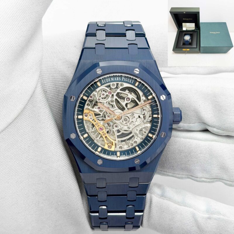 New Audemars Piguet Royal Oak Double Balance Wheel 15416CD 41MM Skeleton B/p