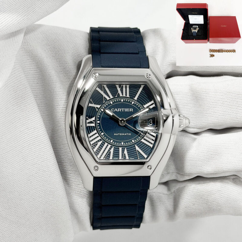2026 Cartier Roadster Large WSRD0014 47.2X38.8MM Blue Steel Box Paper