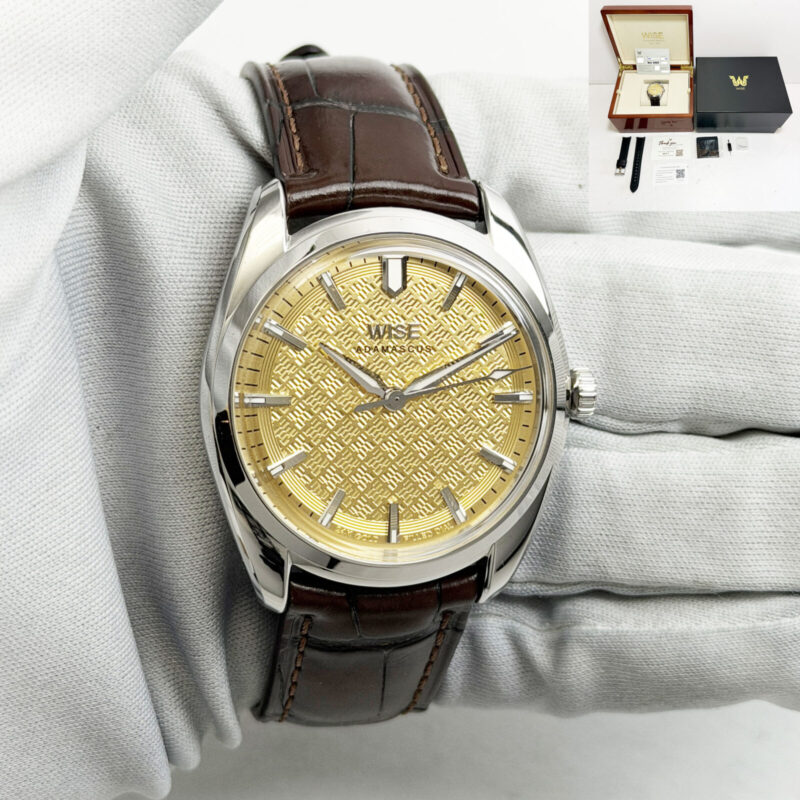 2025 Wise Adamascus AD15 38MM Gold Dial Steel Box Paper