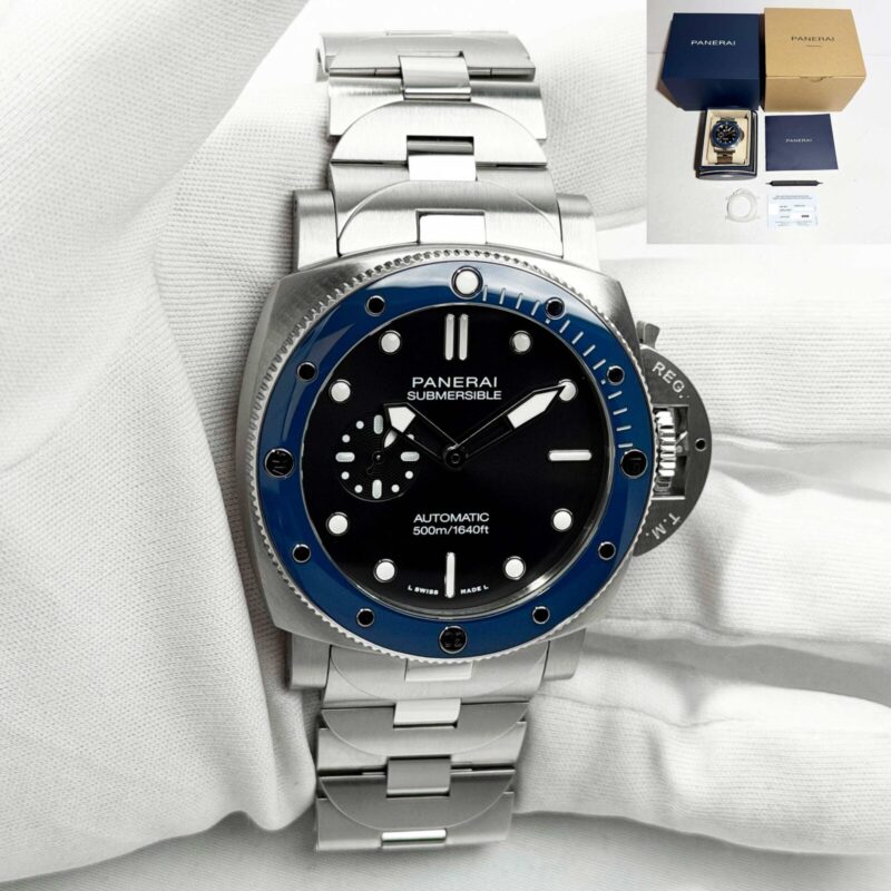 Lnib 2026 Panerai Submersible PAM01756 44MM Black Steel Box Paper