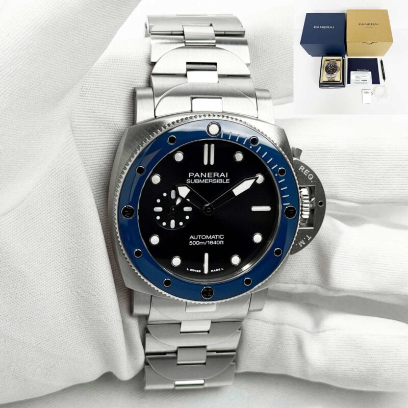 Lnib 2026 Panerai Submersible PAM01756 44MM Black Steel Box Paper