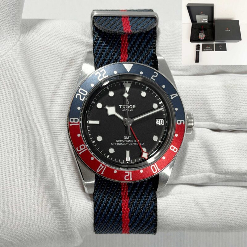 2025 Tudor Black Bay GMT Pepsi 79830RB 41MM Black Steel Box Paper