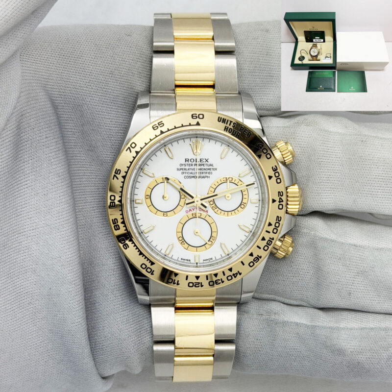 2024 Rolex Daytona 126503 40MM White Dial Two-Tone 18K Yellow Gold Box Paper