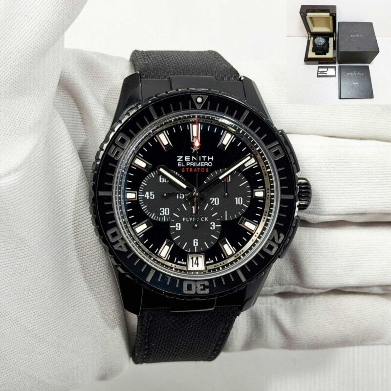 2012 Zenith El Primero Stratos Flyback 24.2060.405 45MM Black Ceramic Box Paper