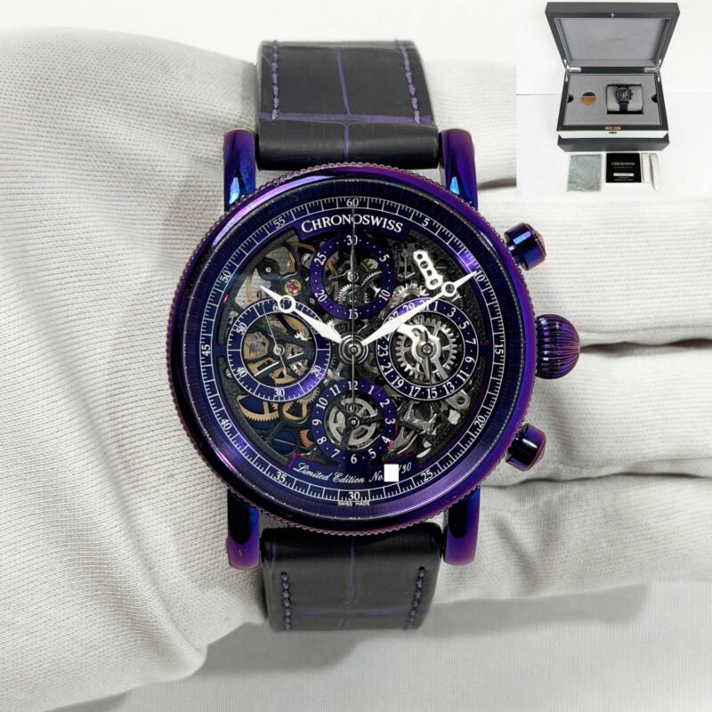 2025 Chronoswiss Opus Chronograph Purple Rain Ch-7548T.1S-Pu 41MM Titanium B/p