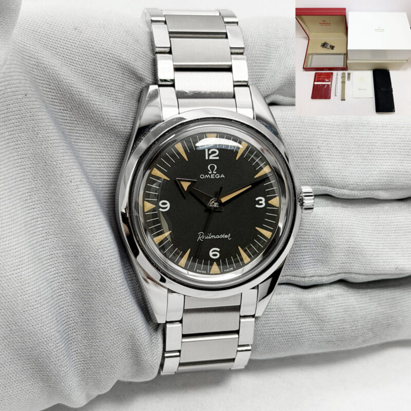 2019 Omega Seamaster Railmaster 220.10.38.20.01.002 38MM Black Steel Box Paper