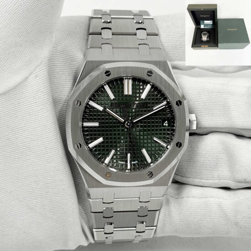 New 2026 Audemars Piguet Royal Oak 15510ST 41MM Green Dial Steel B/p