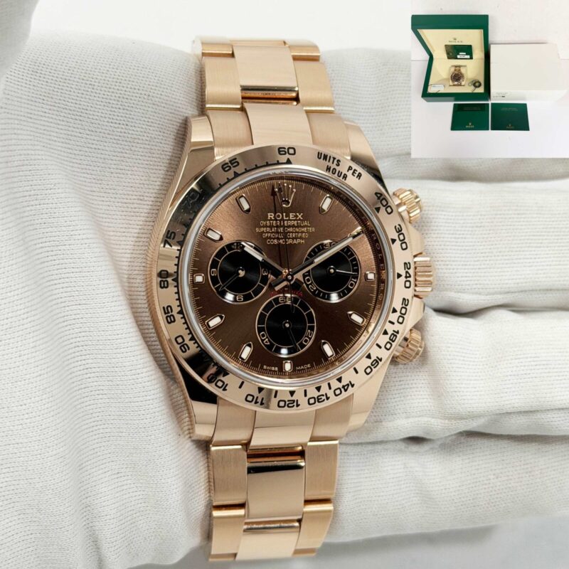 2023 Rolex Daytona 116505 40MM Brown 18K Everose Gold Box Paper