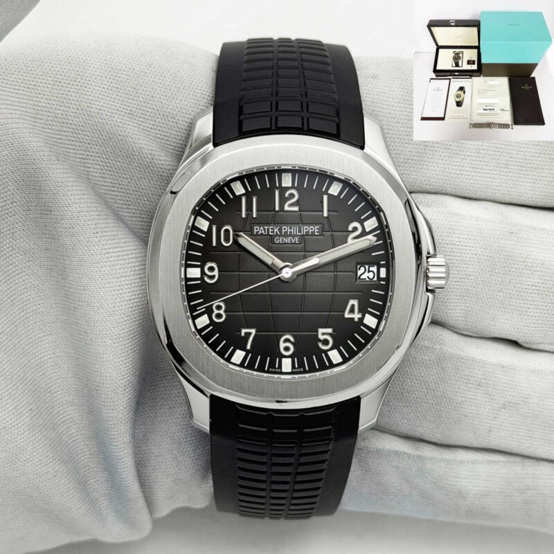 2010 Patek Philippe Tiffany Aquanaut 5167/1A-001 40MM Black Dial Steel Box Paper