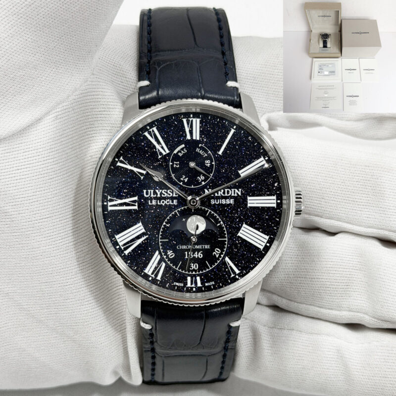 Ulysse Nardin Marine Torpilleur Moonphase Aventurin 1193-310LE-3A-Ave 42MM B/p