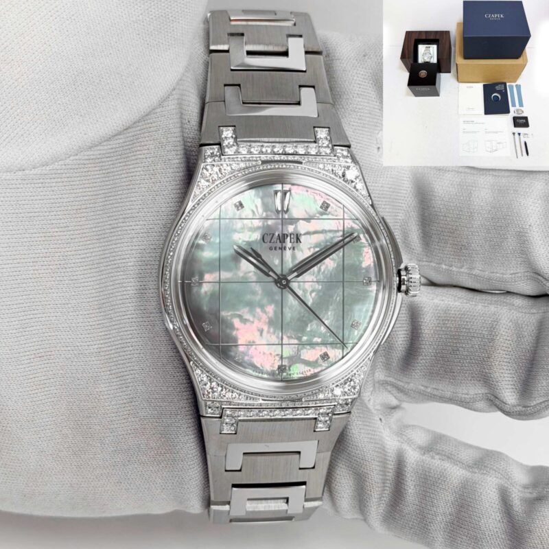 New 2025 Czapek Antarctique S La Carte Des Nuages Stormy Grey 38.5MM Mop B/p