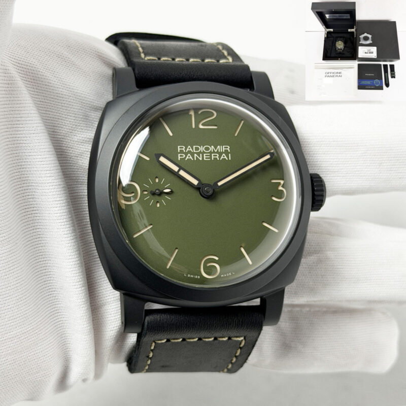 2020 Panerai Radiomir PAM00997 48MM Green Carbon Box Paper