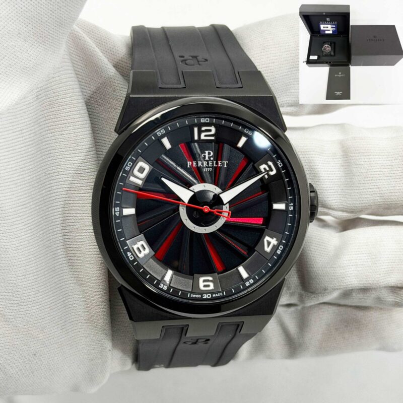 2026 Perrelet Turbine Evo A4063/AA 44MM Red Pvd Steel Box Paper