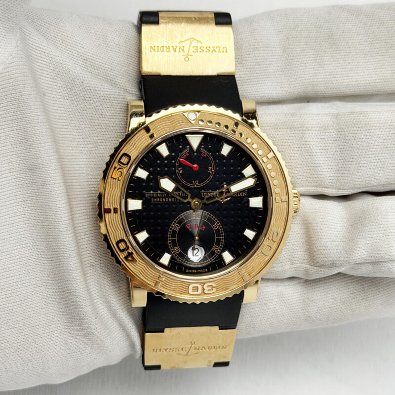 Ulysse Nardin Maxi Marine Diver 266-51 40.7MM Black 18K Rose Gold