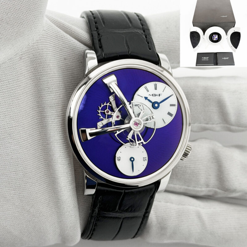 New 2024 Mb&f Legacy Machine 101 51.WIL.W 40MM Purple 18K White Gold Box Paper