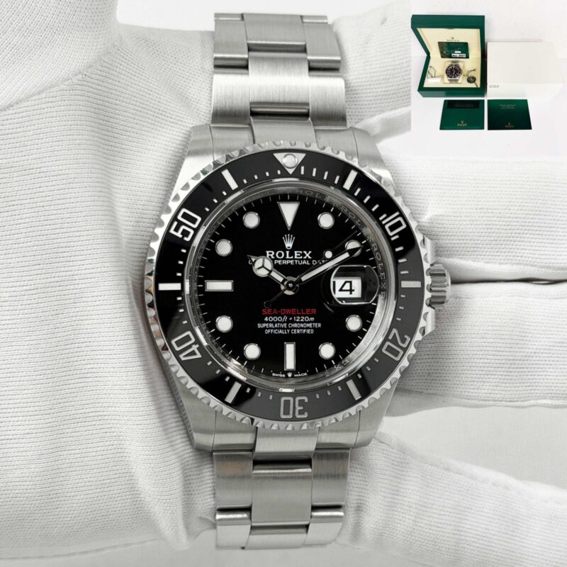 2021 Rolex Sea-Dweller Red Letter 126600 43MM Black Oyster Steel Box Paper