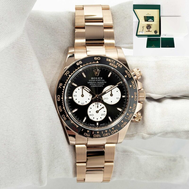 2025 Rolex Daytona Le Mans 126525LN 40MM Black 18K Everose Gold Box Paper