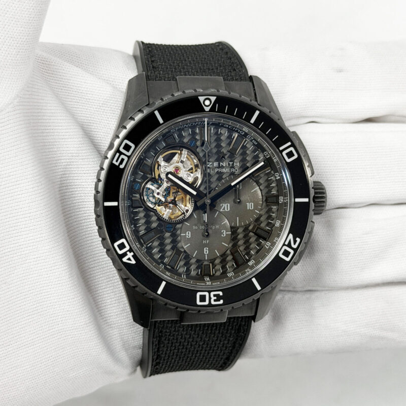 Zenith El Primero Stratos Spindrift 75.2060.4061/21.R573 45MM Black Steel