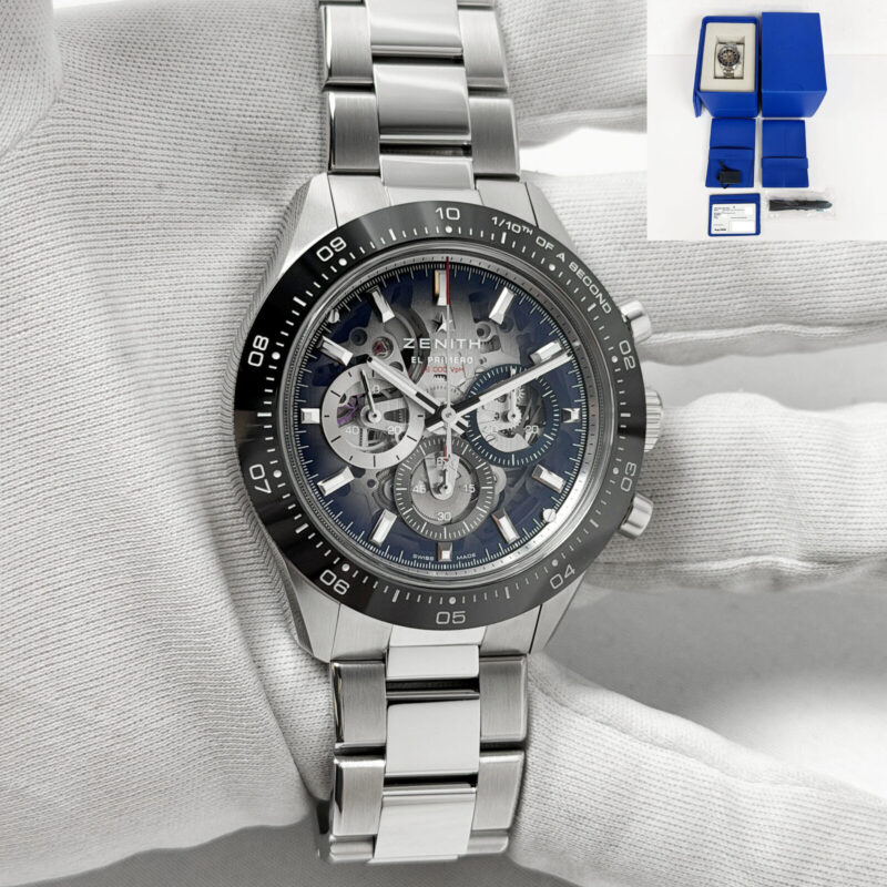 New 2026 Zenith Chronomaster Sport 03.3130.3600/01.M3130 41MM Skeleton Steel Box Paper