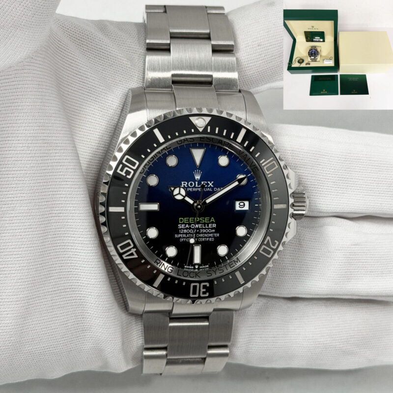 2023 Rolex Sea-Dweller Deepsea James Cameron 136660 44MM Blue Oyster Steel B/p