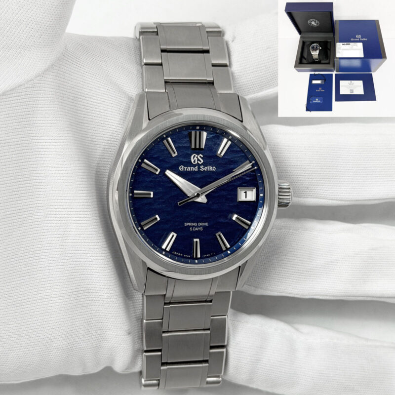 2025 Grand Seiko Evolution 9 Collection Lake Suwa SLGA019 40MM Blue Titanium B/p