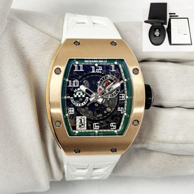 2012 Richard Mille RM010 Le Mans 39.3MM Skeleton Dial 18K Rose Gold B/p