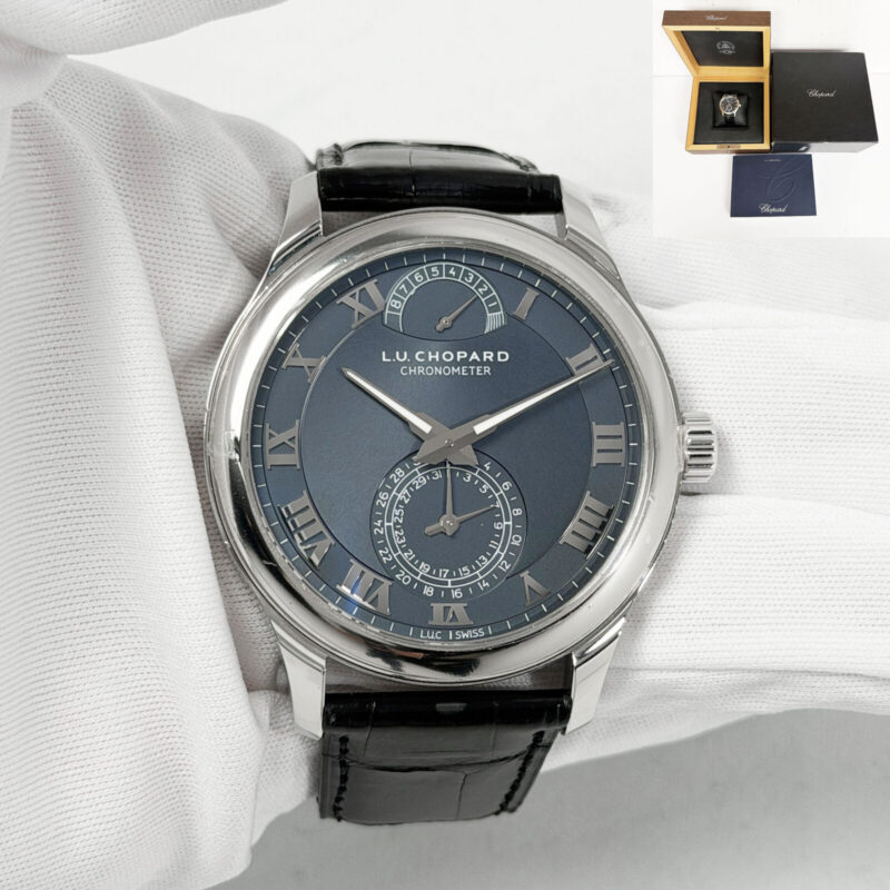 2026 Chopard L.u.c Quattro 161926-9001 43MM Blue Platinum B/p