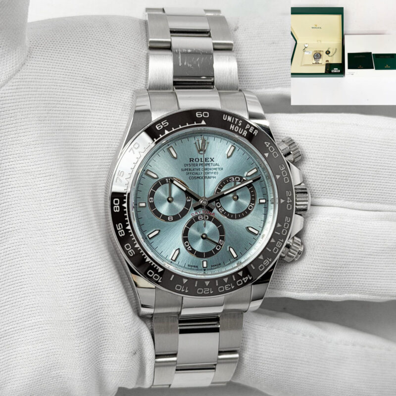 2026 Rolex Daytona 126506 40MM Ice Blue Oyster Platinum Box Paper