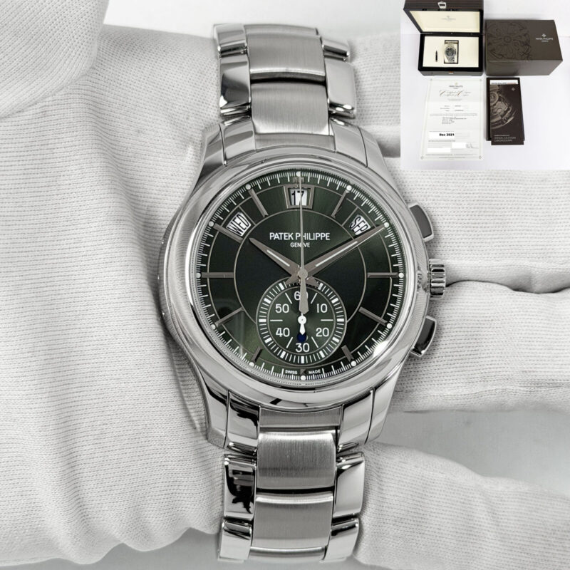 2021 Patek Philippe Annual Calendar Complications 5905/1A-001 42MM Green B/p