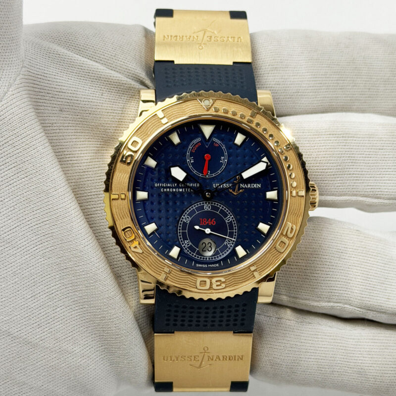 Ulysse Nardin Maxi Marine Diver 266-51 40.7MM Blue 18K Rose Gold