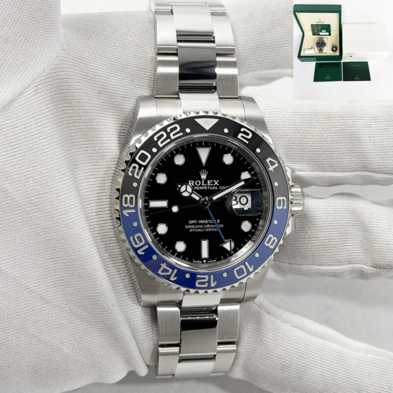 Mint 2025 Rolex GMT-Master II Batman 126710BLNR 40MM Black Oyster Steel B/p